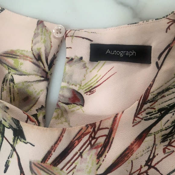 Autograph Pink top, floral top, party top, ladies top, women wear, women top - Picture 2 of 5